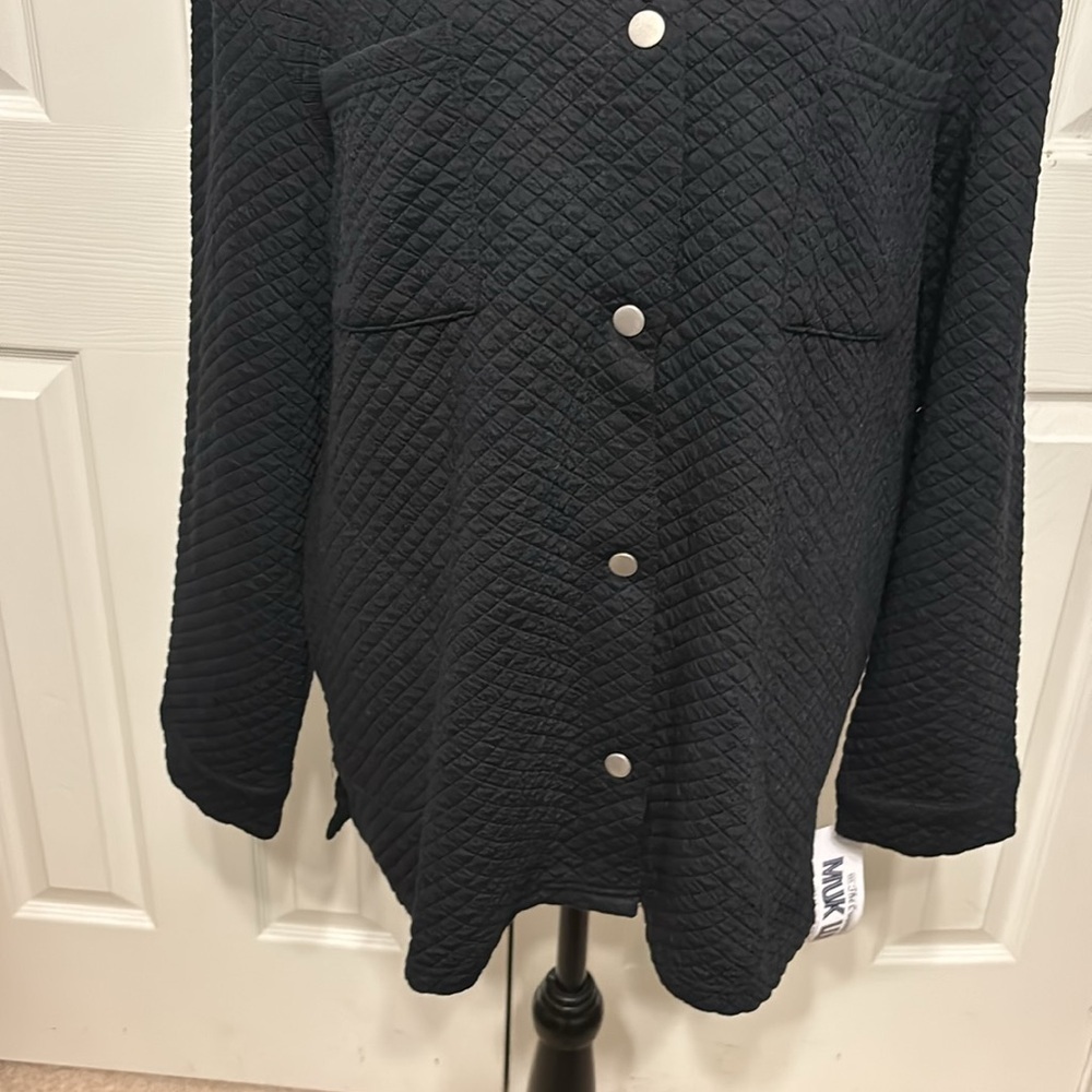 Muk Luks Quilted Shacket - Picture 3 of 13